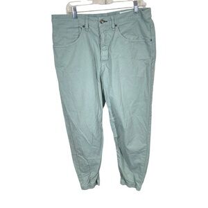 Rag & Bone buttonfly casual pants Seagram green women’s 33 cinched ankle